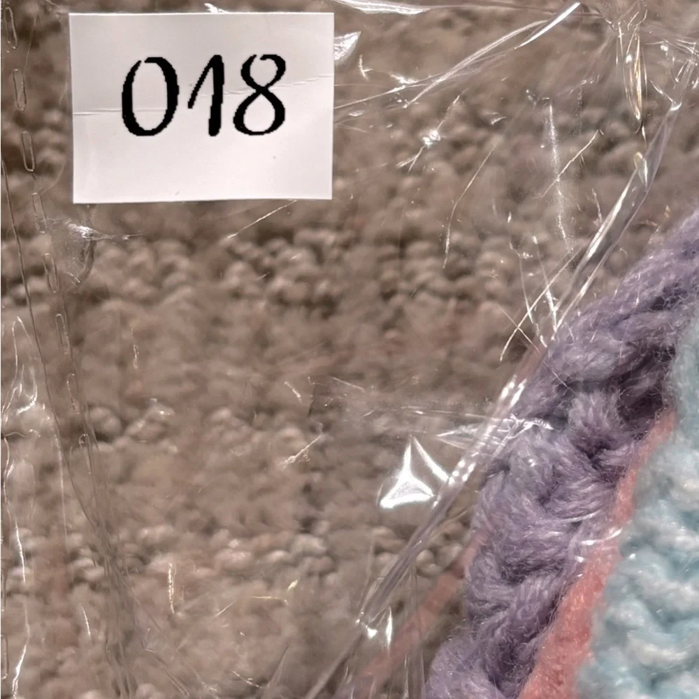 Chunky Knit Pink, Blue and Purple Baby Beanies